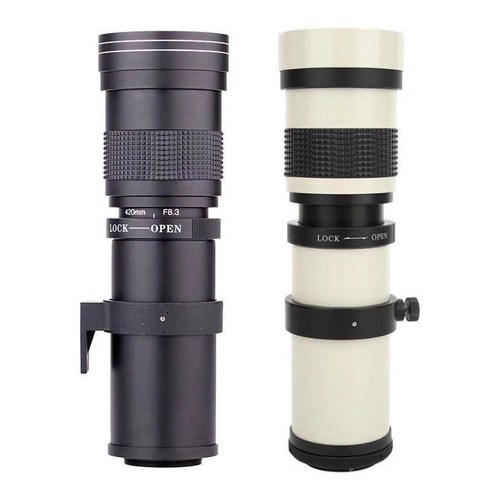 아이돌 대포 카메라 초망원 렌즈 420-800mm F8.3 줌, 캐논 EF M 마운트 블랙