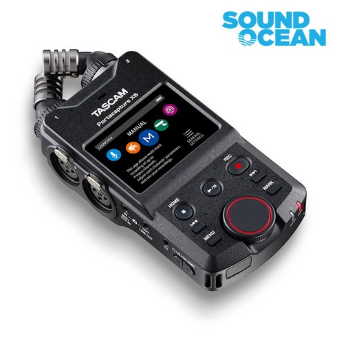 타스캠 TASCAM 포터블 레코더 녹음기 휴대용 보이스 레코더 ASMR 녹음 인터뷰등 다용도, Portacapture X6 포터캡처
