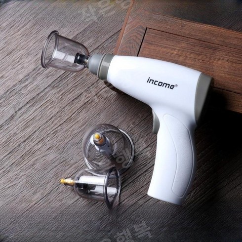 휴대용 부항기 전동 지압 흡입기 온열 펌프 부항컵 세트 부황기, 03.부항기계+4컵