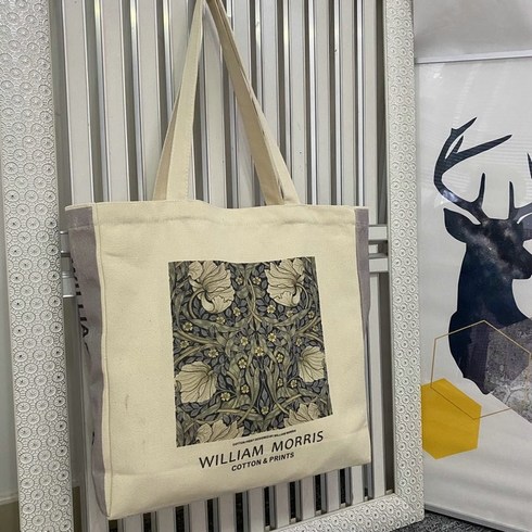 CNTCSM[티나 스튜디오] 두꺼운 아트 페인팅 캔버스 가방 숄더백 토트백 토트백 대용량 쇼핑백 지퍼 토트백 여성