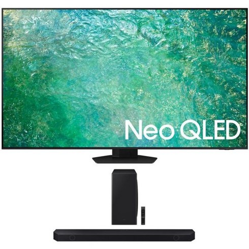 SAMSUNG QN65QN85CA 65인치 네오 QLED 4K 스마트 TV 2023 Q시리즈 5.1.2 ch. 무선 돌비 애트모스 사운드바/Q-심포니 HW-Q800C, 55 Inch