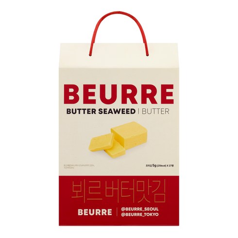 뵈르김 - [블랑제리뵈르] 뵈르김 선물형 버터맛 (27입), 1개, 135g