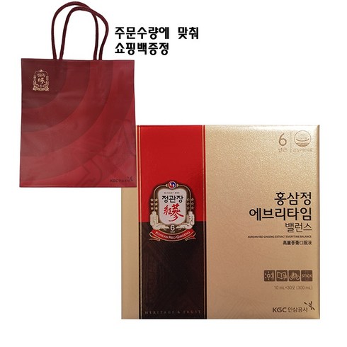 2023년 가성비 최고 정관장에브리타임 - 정관장 홍삼정 에브리 타임 밸런스 10ml x 30포, 30개