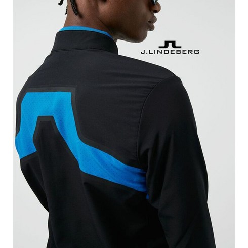 2023년 가성비 최고 제이린드버그바람막이 - 제이린드버그 KV 하이브리드 재킷 블랙 남성골프웨어 가디건 바람막이 GMOW05623