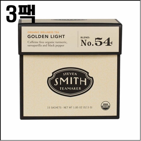 스미스메이즈 - 스미스티 허브티 골든 라이트 15티백 3팩 smith tea, 15개입, 3개