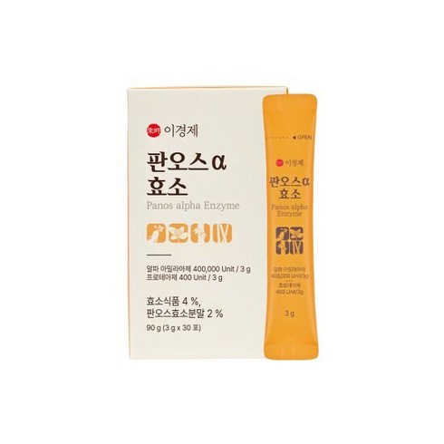 래오 이경제 판오스 알파효소 1박스 (30포), 단품, 90g