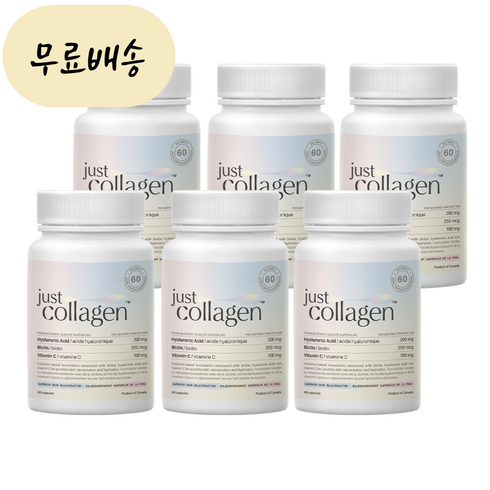 저콜 퓨어 히알루론산 비오틴 비타민C 60캡술 x 6병, 60개