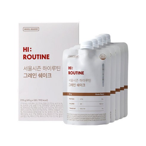 서울시즌 하이루틴 단백질 아침 식사대용 한끼 식단 간식 프로틴 미숫가루, 225g, 1개