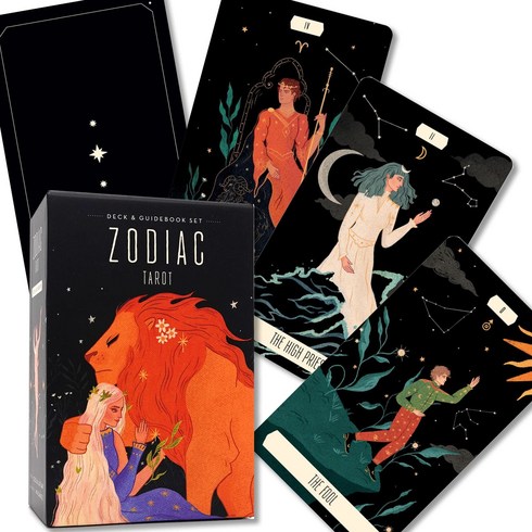 조디악데크 - 조디악 타로 Zodiac Tarot Deck & Book Set [타로 운세 해설서 첨부][U.S. Games Systems 정규품]