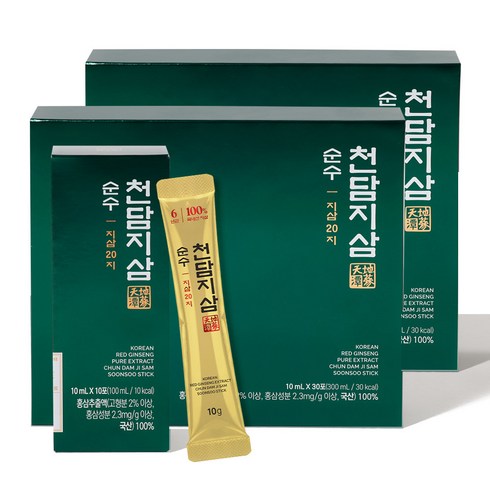 천담지삼순수 지삼20지(10mL x 30포), 2박스, 10ml