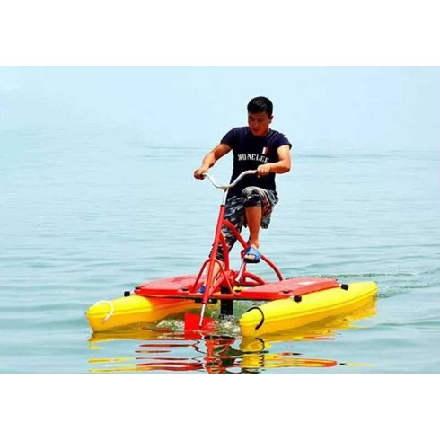 수상자전거 페달보트 카약 보조배 오리배 낚시 유원지, F43-물 세발자전거