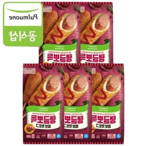 풀무원 탱글뽀득핫도그 4개입X5봉 (총 20개입) 400g 5개