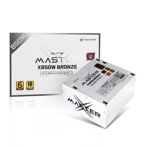 가츠파워x750w브론즈화이트 - 몬스타 가츠 MASTERX X850W 80PLUS브론즈 ATX3.1 (화이트)