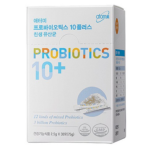 애터미 10플러스 프로바이오틱스 유산균, 75g, 2개