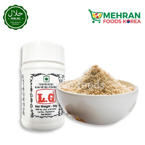 L.G Compounded asafoetida (Hing) Powder 50g 합성된 아사포에티다 가루, 1개