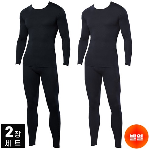 2023년 가성비 최고 코웰패션닷컴 hot남성 더히트웜웨어 - 2장[GTM]초극세사발열내복세트고급형 겨울 필수 후끈후끈 내의