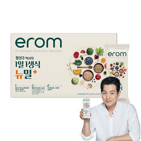 [이롬] 황성주 박사의 1일 1생식 뉴밀 플러스 21포 x 1박스, 없음