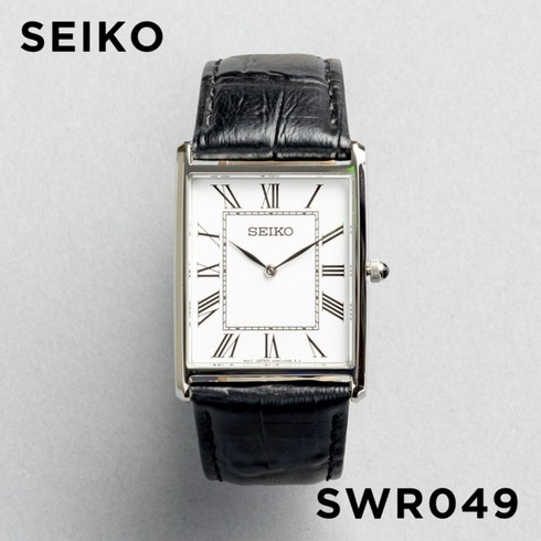 세이코swr049 - SEIKO 탱크 ESSENTIALS 세이코 에센셜스 SWR049 손목시계 일본 직구