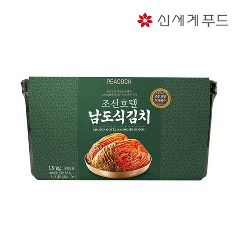 피코크 조선호텔 남도식김치 1.9kg, 1개, 단품