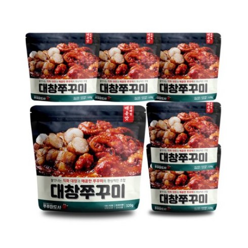 쭈꾸미도사 대창쭈꾸미볶음 320g 6팩, 6개