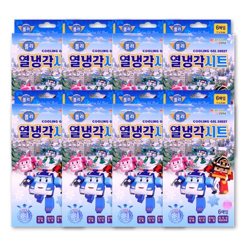 로보카폴리 열냉각시트, 6매입, 8개