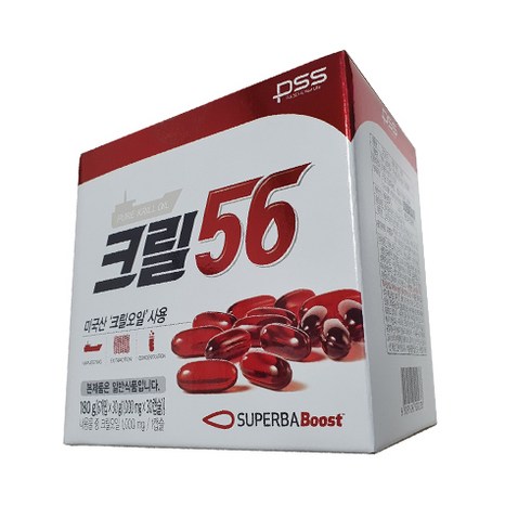 [6개월분]크릴56 크릴오일 6박스(1000mg*30캡슐(30g)*6box), 30정, 6개