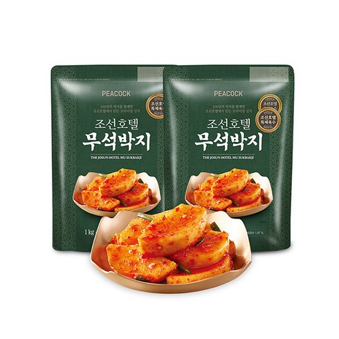 피코크조선호텔 - 피코크 조선호텔 무석박지, 1kg, 2개