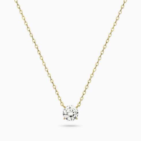삼성금거래소 18K 랩그로운 다이아몬드 1.9캐럿 플라워 목걸이 - 에버링 18K 금 목걸이 1캐럿 사이즈 스와로브스키 시그니티_NC8110 gold necklace gift 41cm