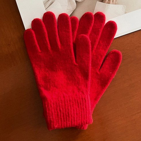 2023년 가성비 최고 산타장갑 - 우드피카 시그니처 친환경 에코 니트장갑 23컬러