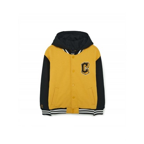엠엘비 키즈 MLB KIDS 바시티 클래식 야구점퍼 CLE Mustard