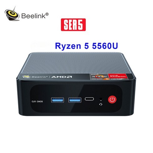 5800h - Beelink SER 시리즈 데스크탑 게임용 컴퓨터 5800H 6600H 5700U 5500U 5560U 6900HX 7735HS 7840HS 미니 PC 윈도우 11 와이파이 원격, 39.AMD R5 5560U+16GB 500G+UK