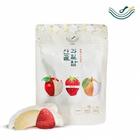 [산골이유식]산골과일참 통째로과일칩 5봉, 단품, 10g