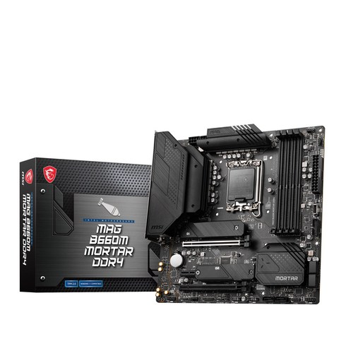 MSI MAG B660M 박격포 DDR4 마더 보드 마이크로 ATX [Intel B660 칩셋] 12 세대 CPU MB5853