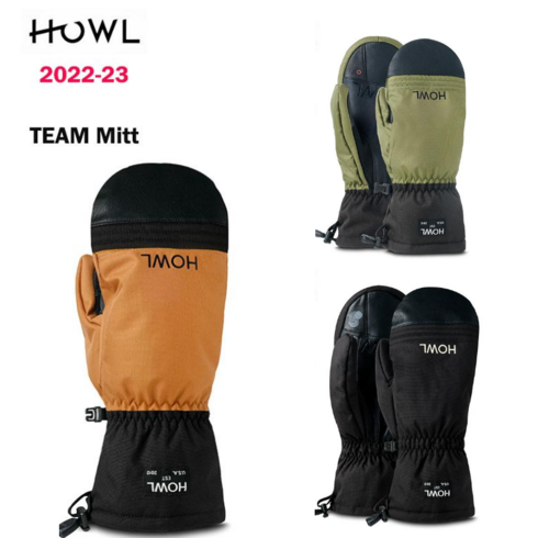 2023년 가성비 최고 howl장갑 - HOWL 하울 22-23 스노우 보드 스키 장갑 TEAM Mitt, BLACK