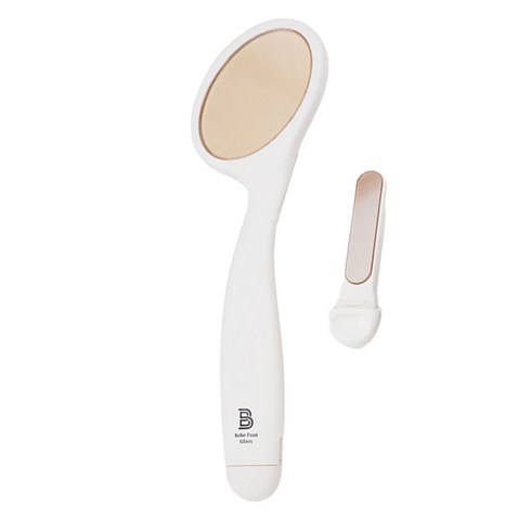 베베풋글라스 시즌7 유리 발 각질제거기 양면 손잡이형 네일 샤이너 내품, 시즌7 화이트, 1개, 1개