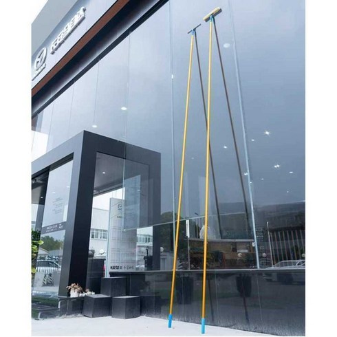 간판 청소 밀대 건물 외벽 어닝 지붕 고층 장대 걸레, 6.5m 세트