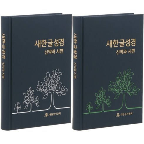 새한글성경 - 새한글 성경 신약과 시편(검정/중/단본/무색인/무지퍼/하드커버/NKT273EPS)(흰색/초록색무늬 랜덤발송), 대한성서공회