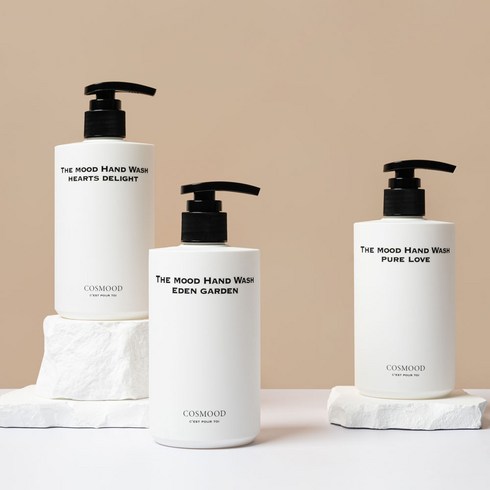 코스무드 명품 젤 퍼퓸 핸드워시 3가지 향, 2개, 300ml, 퓨어러브