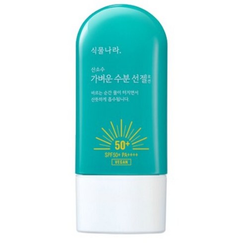 식물나라 산소수 라이트 선 젤, 60ml, 2개