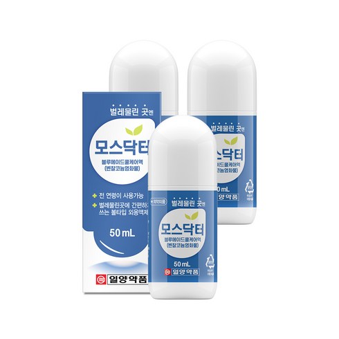 벌레물린데바르는약 - 일양약품 벌레물린곳엔 모스닥터 썸머쿨액 50ml, 3개