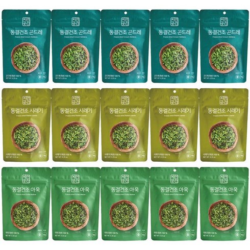 자연곳간 자연곳간 동결건조 나물 3종 (곤드레5+아욱5+시래기5), 단일옵션