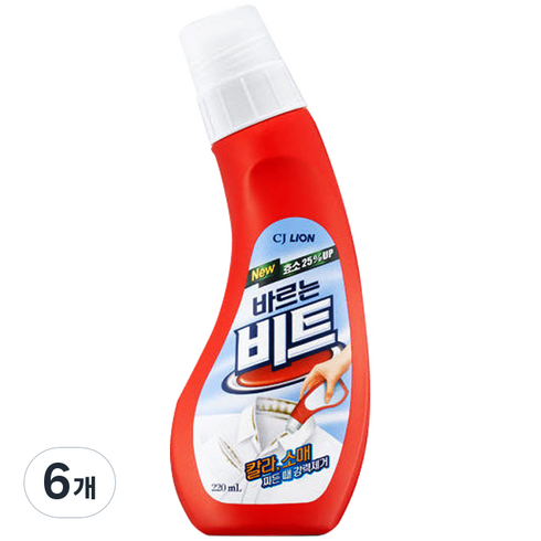 바르는 비트 찌든 때 전용 부분세척제, 220ml, 6개