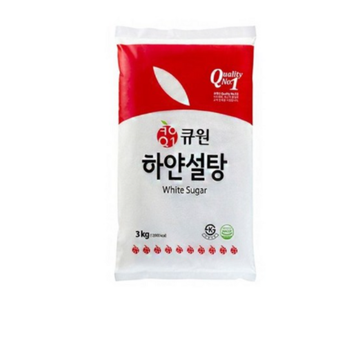 큐원 하얀 설탕, 4개, 3kg