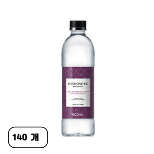 2023년 가성비 최고 vio - 휘오 다이아몬드EC 미네랄워터 생수 500ml 박스포장, 140개