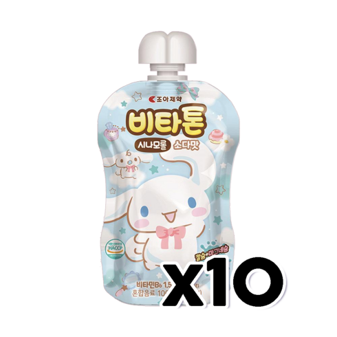 비타톤 시나모롤 소다맛 어린이음료 100g x 10개, 단품