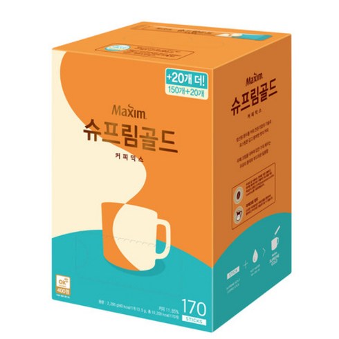 2023년 가성비 최고 맥심슈프림골드170 - 맥심 슈프림골드 170T, 상세페이지 참조, 1개, 상세페이지 참조, 상세페이지 참조