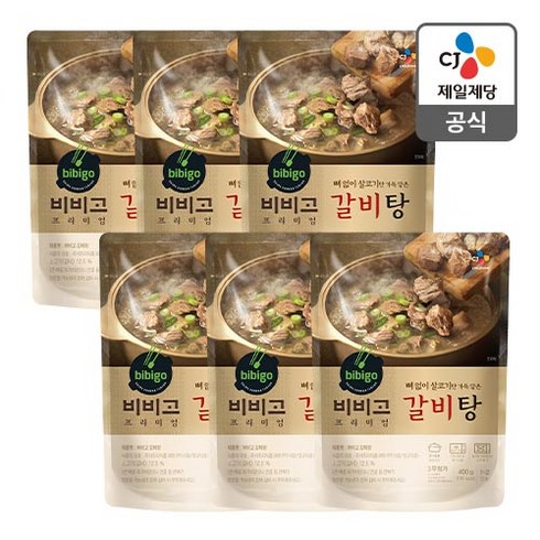 비비고 갈비탕, 400g, 6개