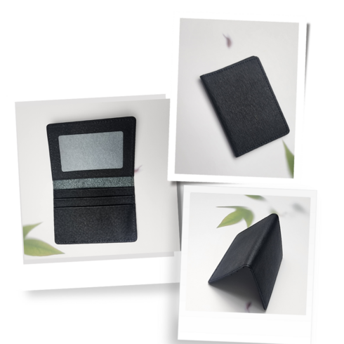 남성 소가죽 카드지갑 국내제작 검정