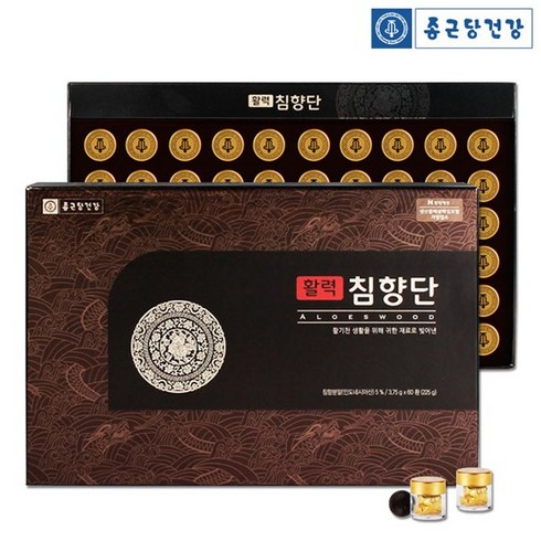 종근당건강 종근당 활력침향단 3.75g X 60환(선물용쇼핑백증정), 225g, 1박스