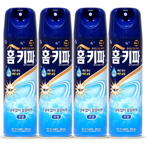 홈키파 - 홈키파 수성 에어졸 500ml, 4개